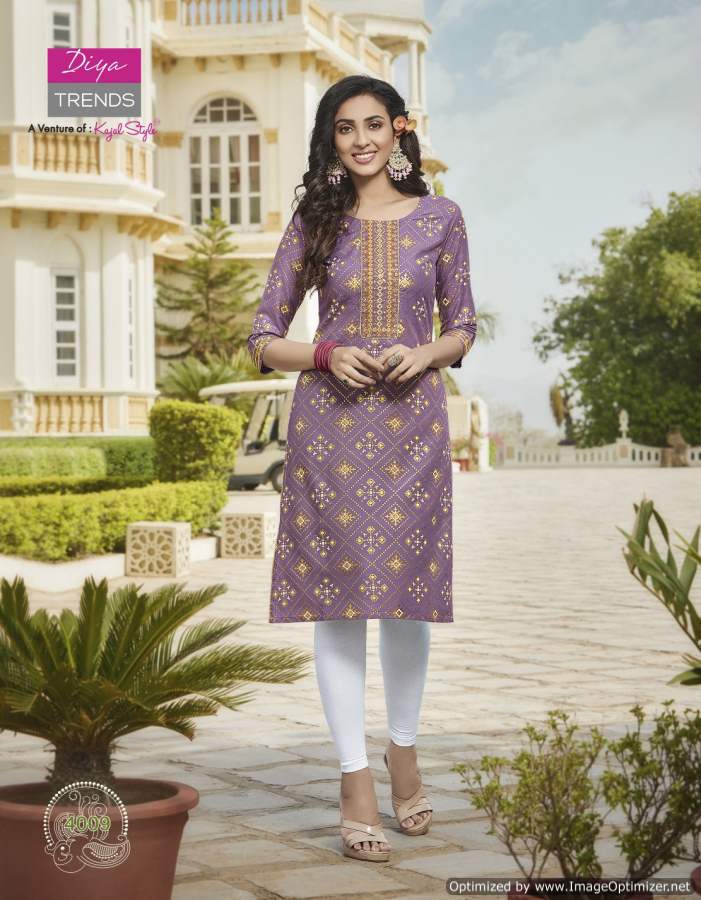 Victorias 4 Heavy Rayon Regular Wear Embroidery Kurti Collection